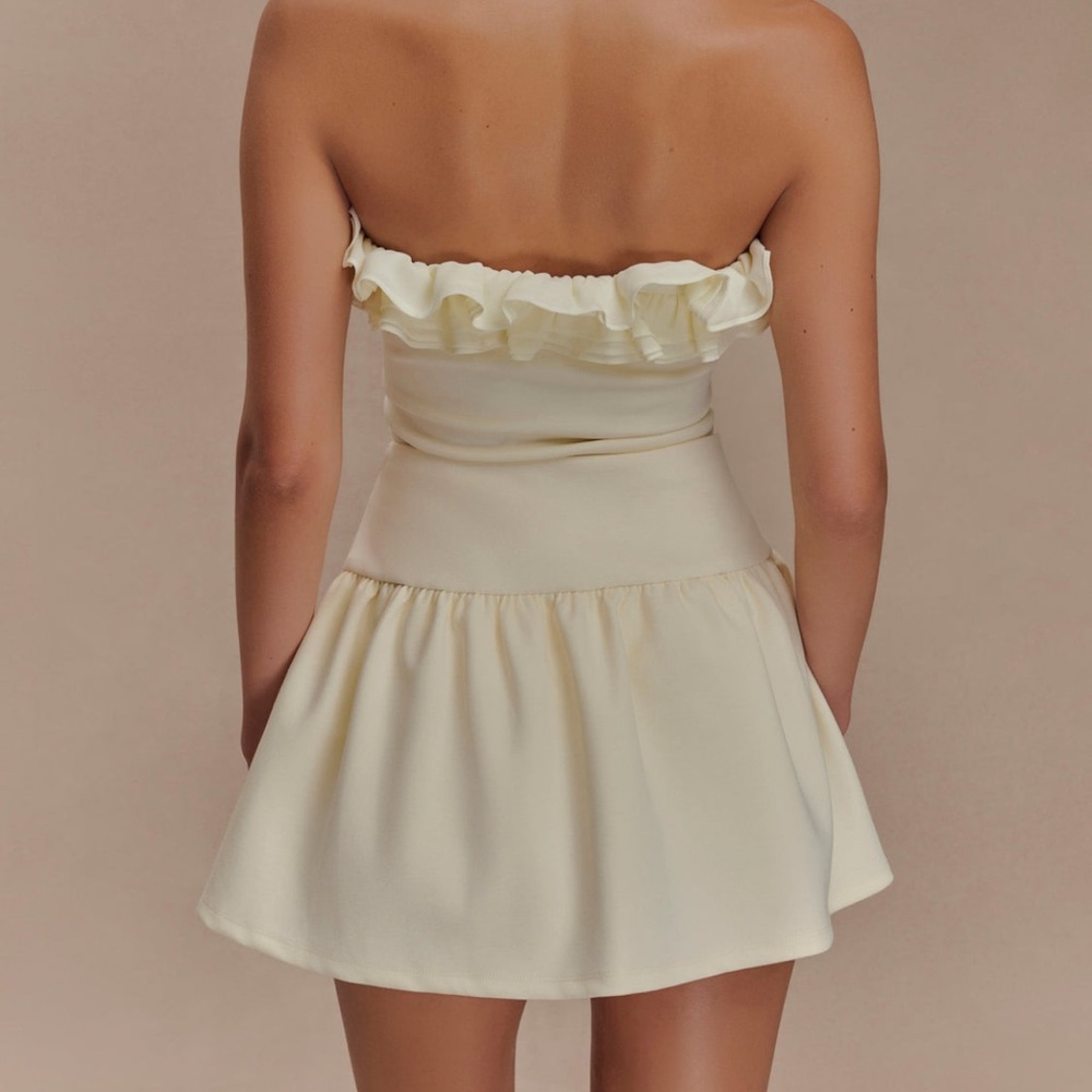 Meshki ivory strapless top and skort - Picture 2 of 3